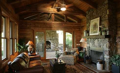country stone fireplaces