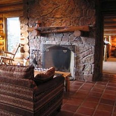 country stone fireplaces