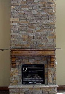 cultured stone fireplaces