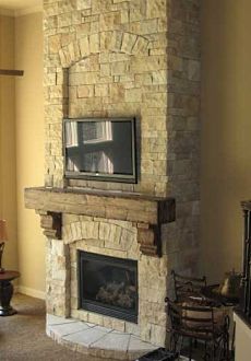 cultured stone fireplaces