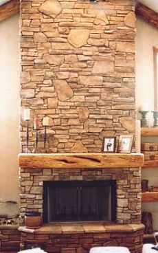 cultured stone fireplaces