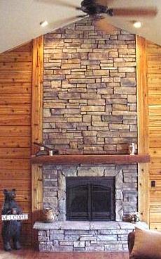 cultured stone fireplaces