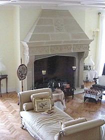 fireplace mantel