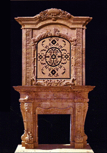 fireplace mantel