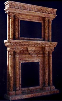 fireplace mantel