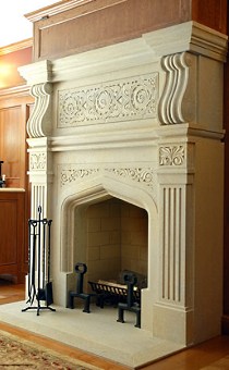 fireplace mantel