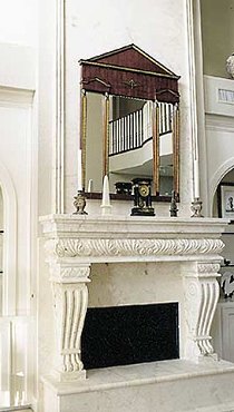 fireplace mantel