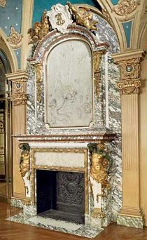 fireplace mantel