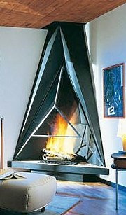 freestanding fireplace