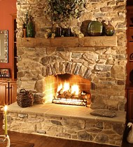 manufactured stone fireplaces