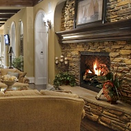 manufactured stone fireplaces