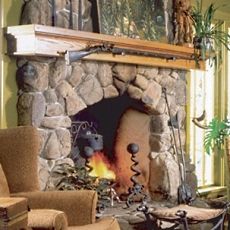 masonry  fireplace