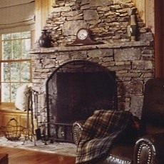 masonry fireplace