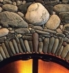 masonry fireplace