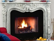natural stone fireplace design