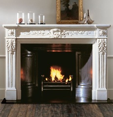 natural stone fireplace design