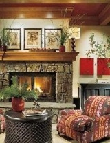 natural stone fireplaces