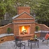 outdoor brick fireplaces