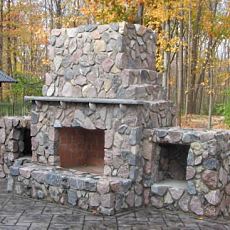 outdoor fireplace design