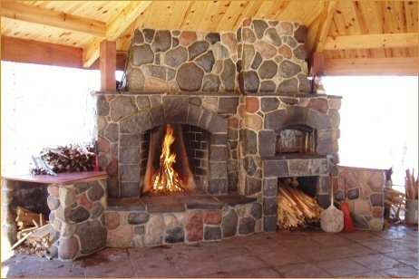 outdoor fireplace design