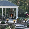 outdoor fireplace designs