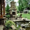 outdoor fireplace designs