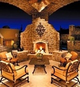 outdoor fireplace designs