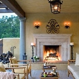 outdoor fireplace designs