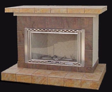 outdoor gas fireplace