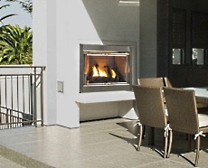 outdoor gas fireplace