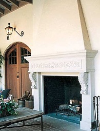 outdoor stone fireplaces