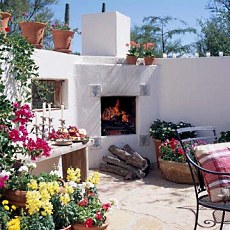 outdoor wood burning fireplaces