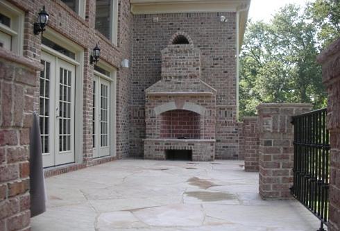 patio fireplace designs