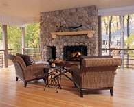 picture of cultured stone fireplace