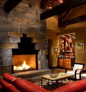 pictures of stone fireplaces