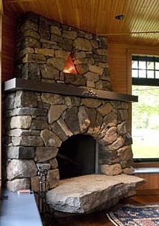 pictures of stone fireplaces