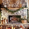 river rock fireplace pictures