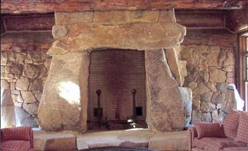 rock fireplace designs