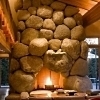 rock fireplace designs