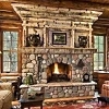 rock fireplace designs