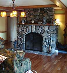 rock fireplace pictures