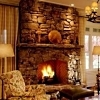 rock fireplaces