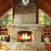 rock fireplaces