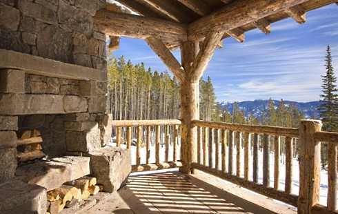 rustic stone fireplaces