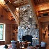 rustic stone fireplaces