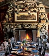 rustic stone fireplaces