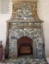 rustic stone fireplaces