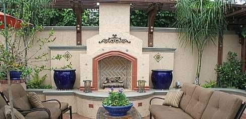 spanish style fireplace