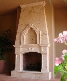 spanish style fireplace