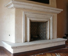 spanish style fireplace